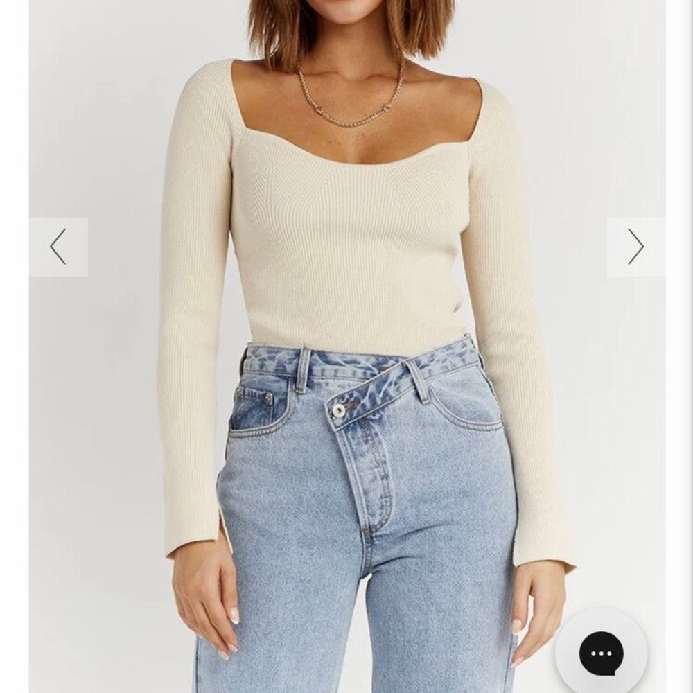 NWT DISSH Long Sleeved Knit Top